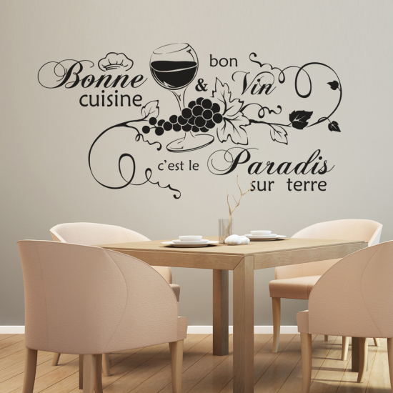 Adesivo Murale - Citazione Buona Cucina