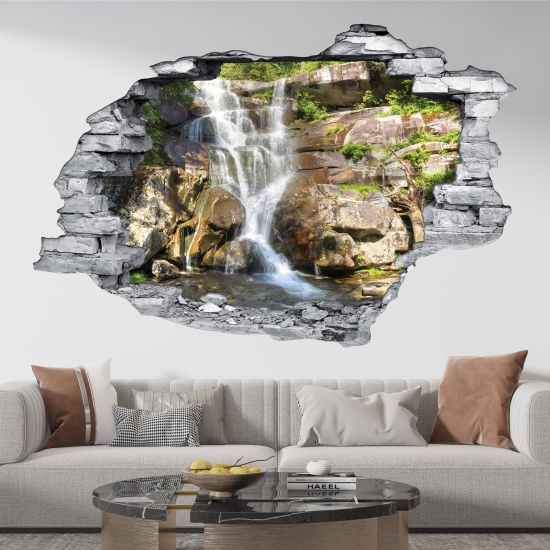 Adesivo murale effetto 3D - Cascata