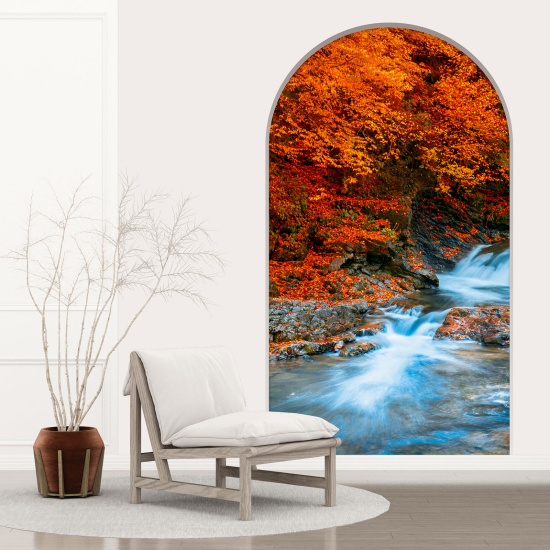 Adesivo Murale - Illusione ottica - Arco - Fiume