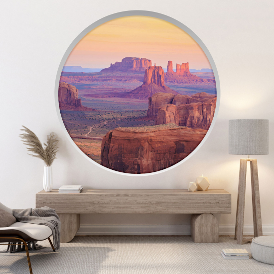 Adesivo Murale - Illusione ottica - Arco rotondo - Grand Canyon