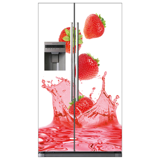 Adesivo per frigo americano - Fragola