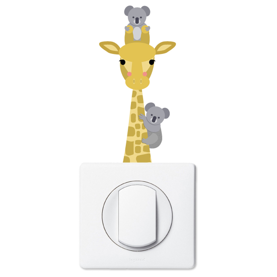 Adesivo per interruttore - Giraffa