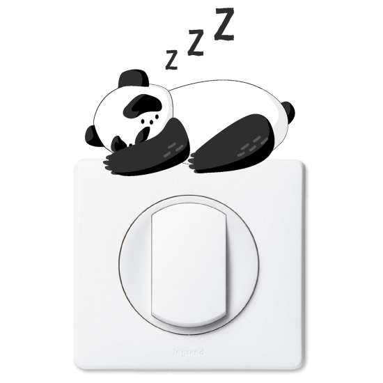 Adesivo per interruttore - Panda