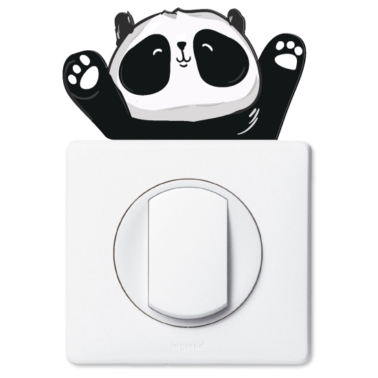 Adesivo per interruttore - Panda