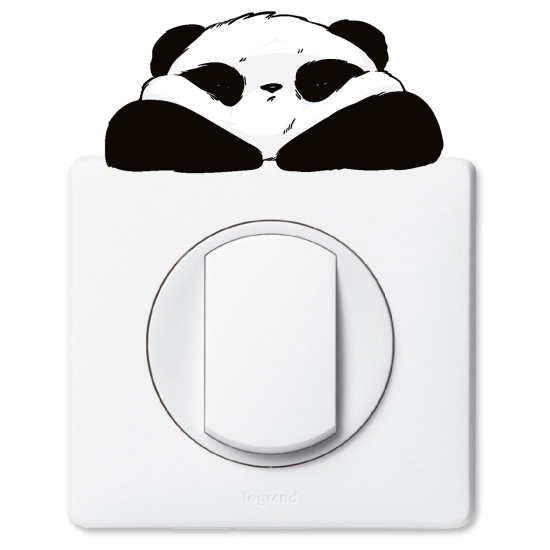 Adesivo per interruttore - Panda