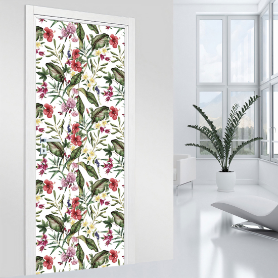Adesivo per porta - Fiori