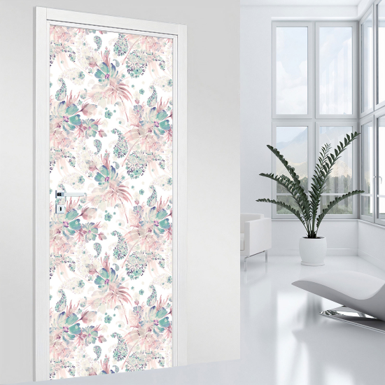 Adesivo per porta - Fiori