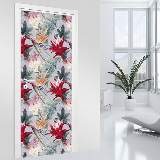 Adesivo per porta - Fiori