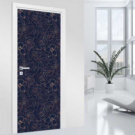 Adesivo per porta - Fiori
