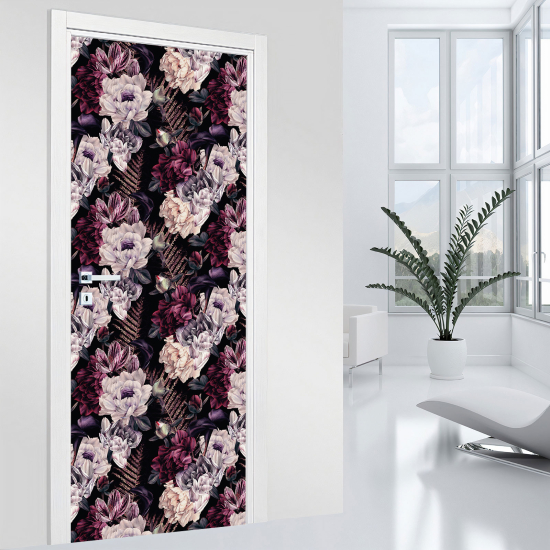 Adesivo per porta - Fiori