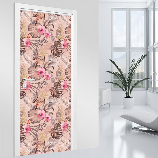 Adesivo per porta - Fiori