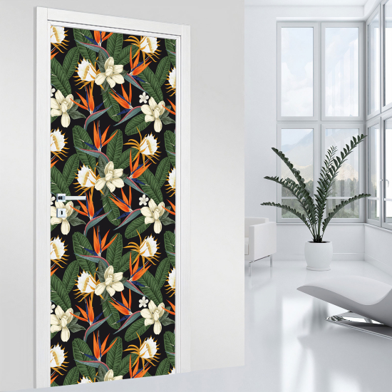 Adesivo per porta - Fiori