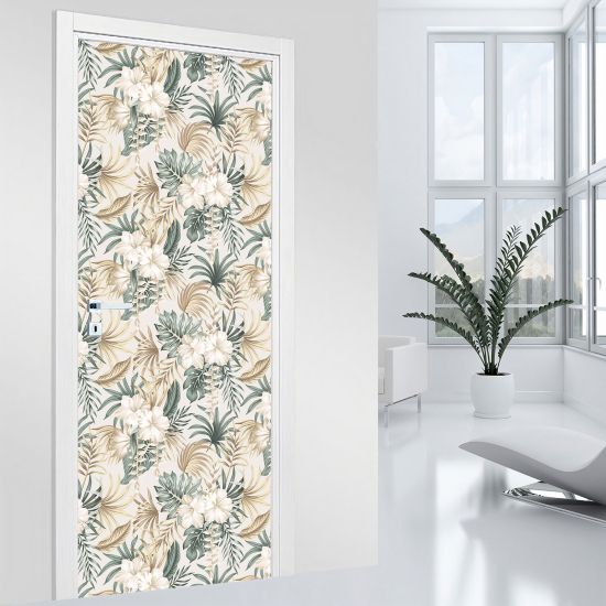 Adesivo per porta - Fiori