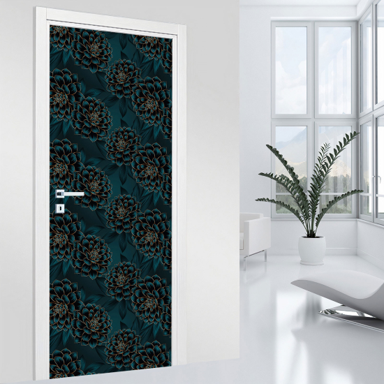 Adesivo per porta - Fiori