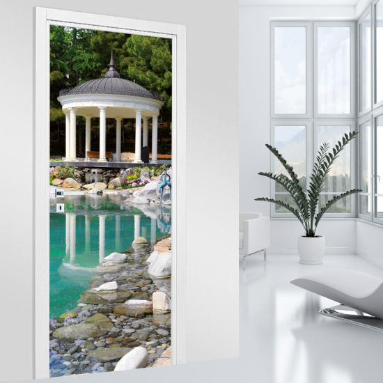 Adesivo per porta - Giardino