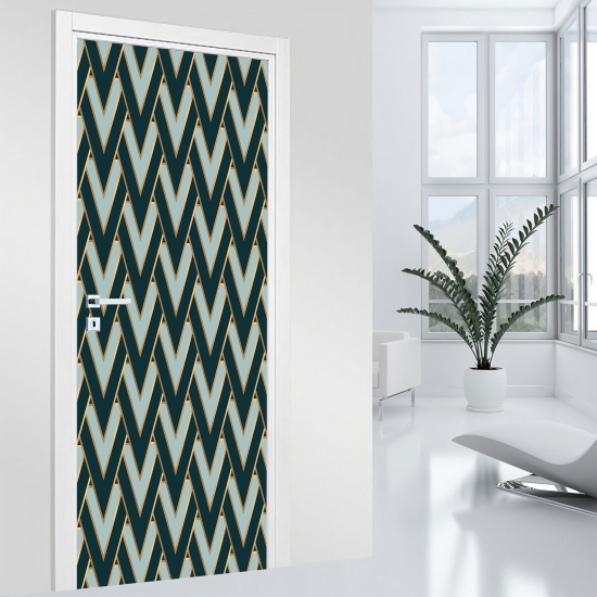 Adesivo per porta - Motivo geometrico