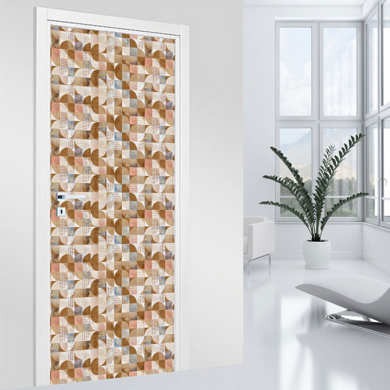 Adesivo per porta - Motivo geometrico