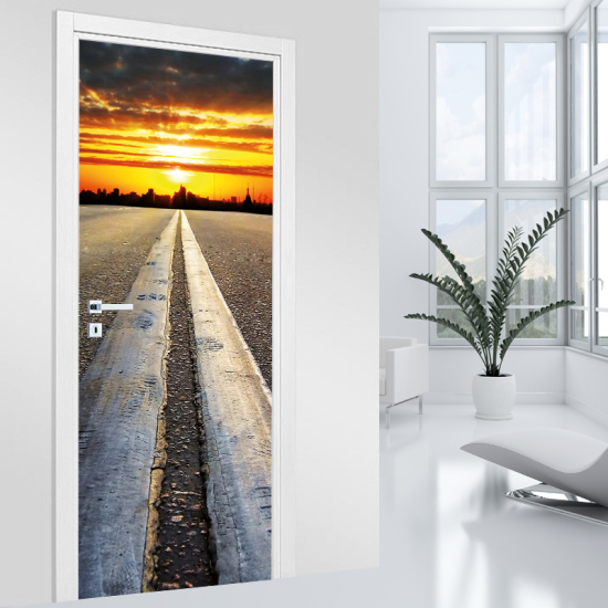 Adesivo per porta - Strada