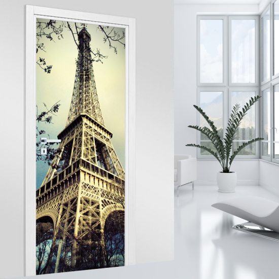 Adesivo per porta - Torre Eiffel