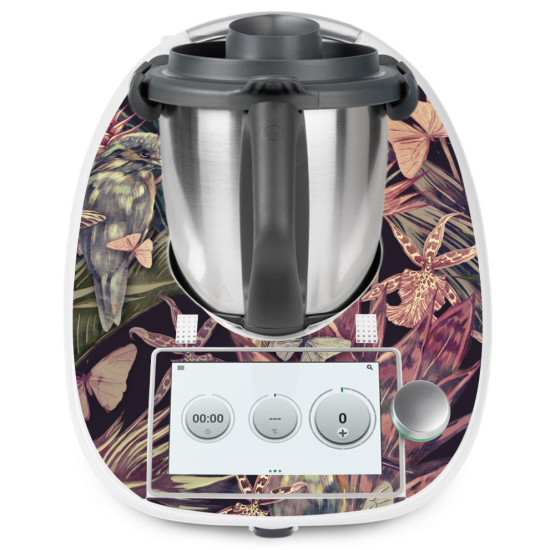 Adesivo Thermomix - TM6 - Fiori Uccello