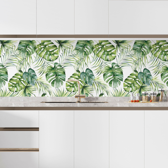 Alzatina adesiva per cucina - Fiori tropicali