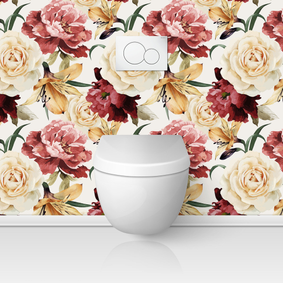 Alzatina adesiva per WC - Fiori