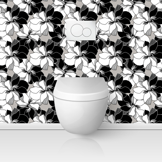 Alzatina adesiva per WC - Fiori