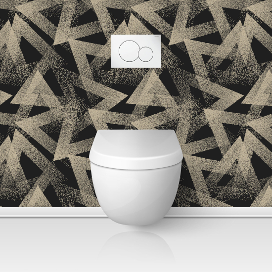 Alzatina adesiva per WC - Motivo geometrico