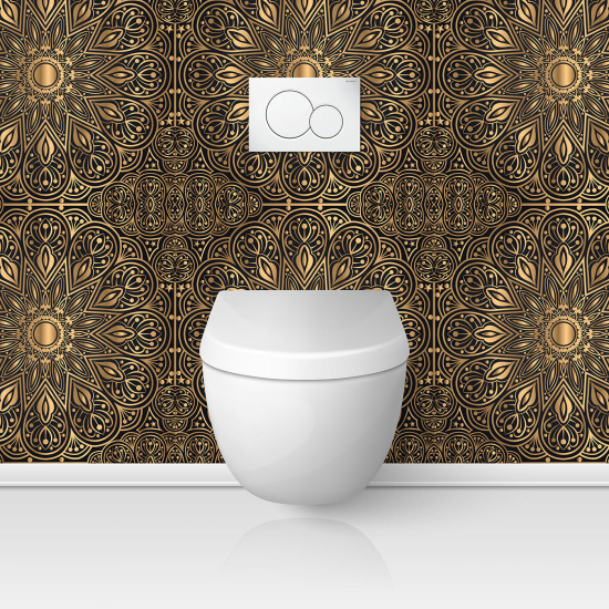 Alzatina adesiva per WC - Motivo orientale