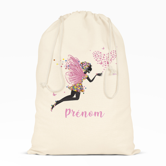 Borsa con coulisse personalizzata - Fata cuori