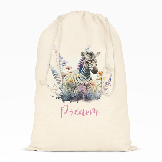 Borsa con coulisse personalizzata - Zebra