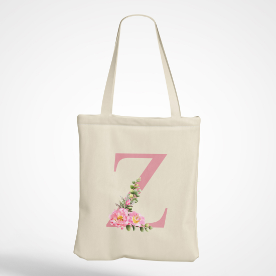 Borsa tote bag Monogram personalizzato - Lettera Z
