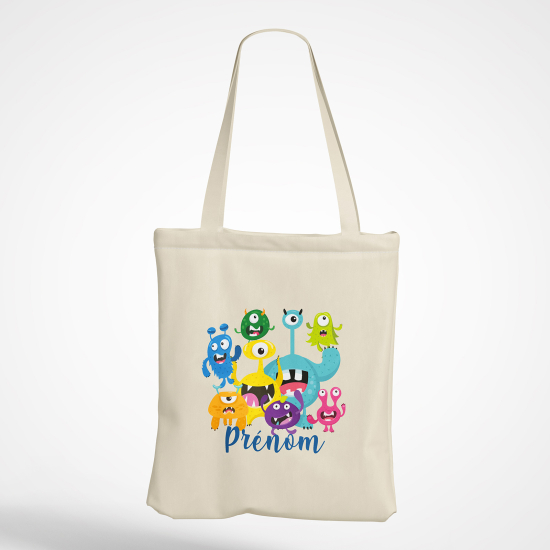 Borsa tote bag personalizzato - Mostri