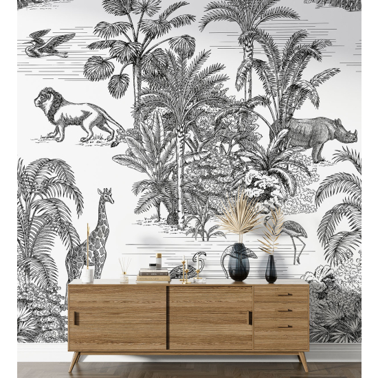 Carta da parati panoramica - Animali della Giungla