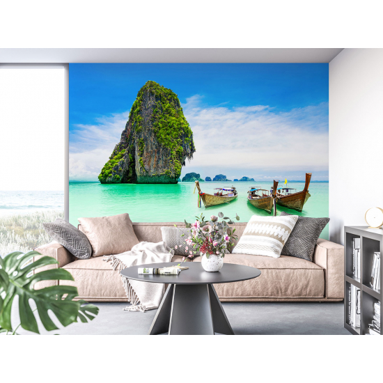 Carta da parati panoramica - Barche Thailandia