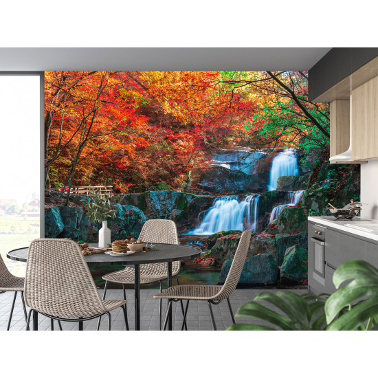 Carta da parati panoramica - Cascate Autunno