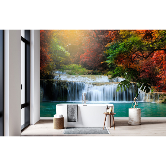 Carta da parati panoramica - Cascate Foresta