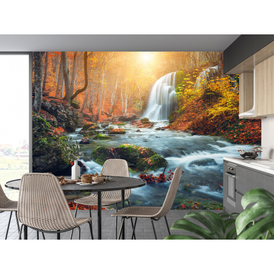 Carta da parati panoramica - Cascate Foresta