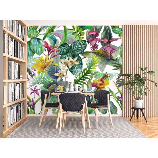 Carta da parati panoramica - Fiori tropicali