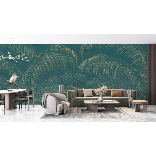 Carta da parati panoramica - Foglie tropicali