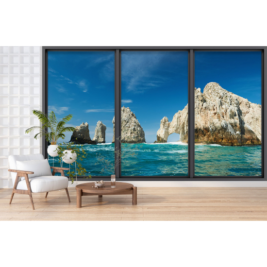 Carta da parati panoramica - Illusione ottica - Cabo San Lucas Messico