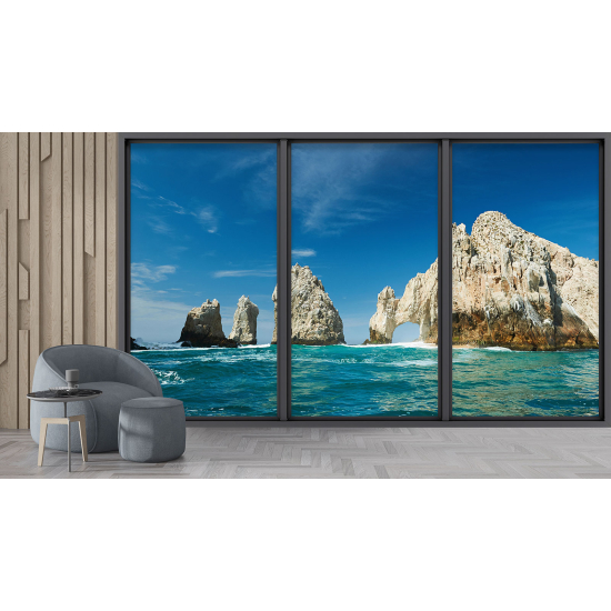 Carta da parati panoramica - Illusione ottica - Cabo San Lucas Messico