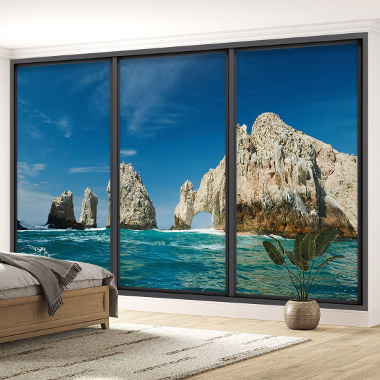 Carta da parati panoramica - Illusione ottica - Cabo San Lucas Messico