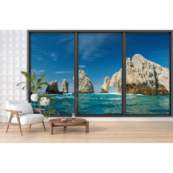 Carta da parati panoramica - Illusione ottica - Cabo San Lucas Messico