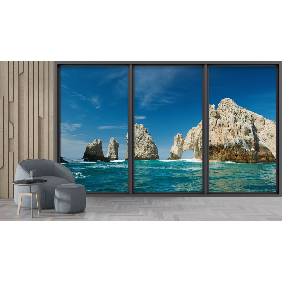 Carta da parati panoramica - Illusione ottica - Cabo San Lucas Messico