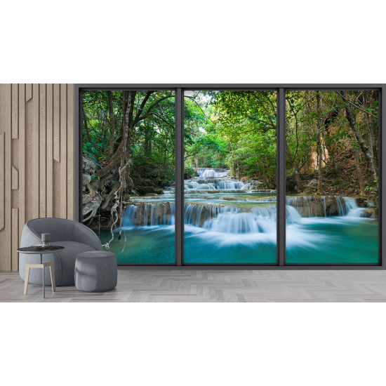 Carta da parati panoramica - Illusione ottica - Cascata