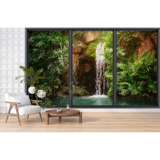 Carta da parati panoramica - Illusione ottica - Cascata