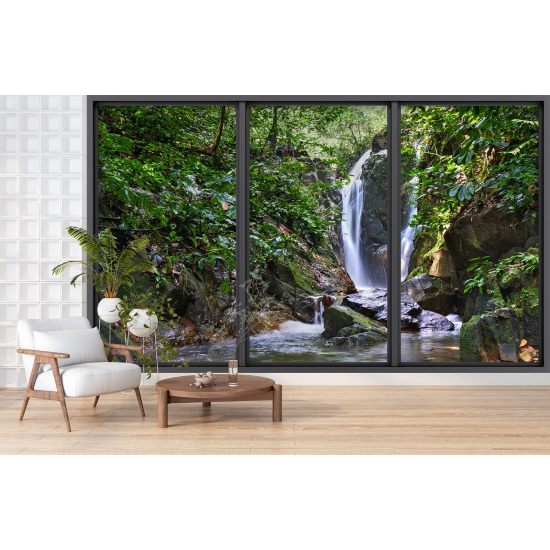 Carta da parati panoramica - Illusione ottica - Cascata