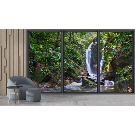 Carta da parati panoramica - Illusione ottica - Cascata