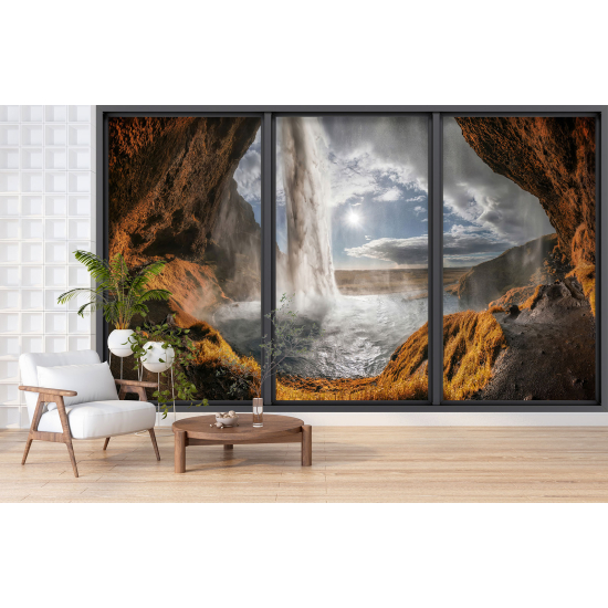 Carta da parati panoramica - Illusione ottica - Cascata